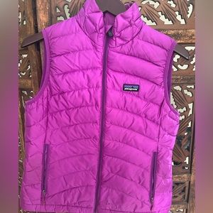 PATAGONIA Puffer Goose Down Sweater Vest Purple Women’s Medium
